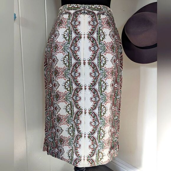 Maeve Anthropologie Button Preppy Academia Coastal Classic Skirt 0  - Picture 8 of 13